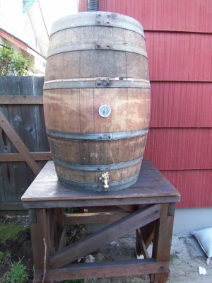 Wine Barrel to Rain Barrel