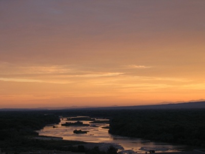 Rio Grande near Albuquerque, NM at Sunrise Rio Grande near Albuquerque, NM at Sunrise