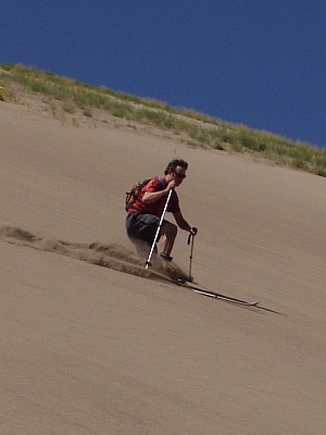 Sand Skiing - Leif