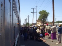 Southwest Chief - Unloading in Raton, NM